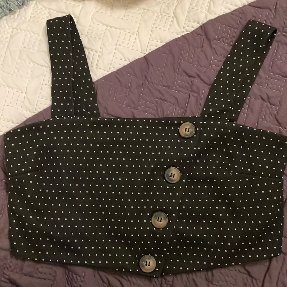 Free people polka dot crop
